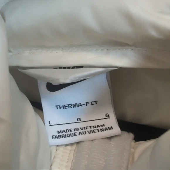 Nike Kid's White Therma Fit Puffer Vest Size Large NWOT
